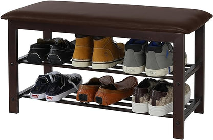 Simple Houseware Entryway Shoe Rack Bench Storage Organizer