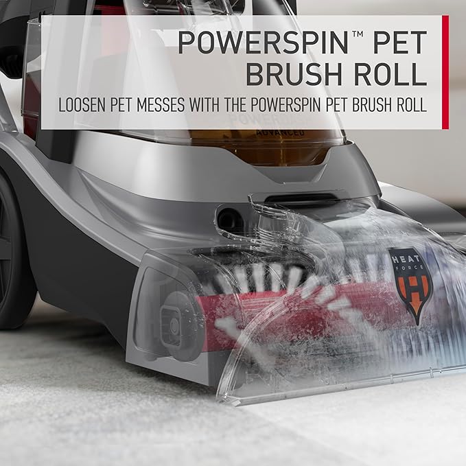 Hoover PowerDash Pet Advanced Compact Carpet Cleaner Machine with Above Floor Cleaning, Lightweight Carpet Shampooer Machine, Pair with a Hoover Carpet Cleaner Solution for a Bright, Refreshed Home