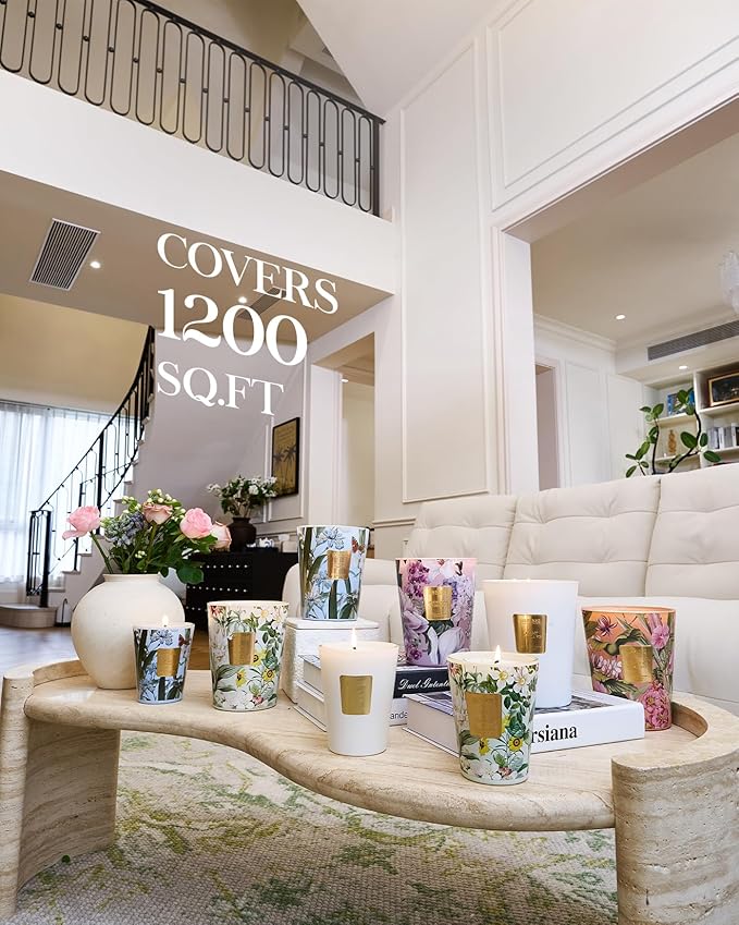 M&SENSE Pumpkin Spice Scented Candle, 3 Wick 35oz 150H Long Lasting Soy Candles, Fall Scent Unique Halloween Thanksgiving Gifts Home Decor