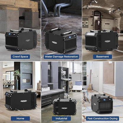 ALORAIR 145 Pint Crawl Spaces Dehumidifier with Pump and Drain Hose, Energy Star Certified, Auto Defrost for Crawlspaces, Commercial, Basements, and Large Rooms up to 1800 Sq.Ft