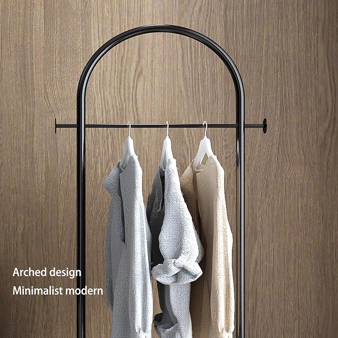 Clothing Rack, Modern Clothes Rack with Marble Base, Heavy-duty Coat Racks Freestanding,garment racks for hanging clothes,Can Hang Jacket Garment, Hat, Scarf, Organize Shoes