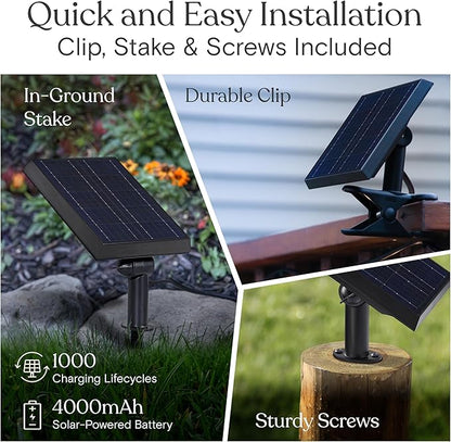 Brightech Ambience Pro Super Bright Solar - 27Ft Remote Control Outdoor String Lights with 12 Shatterproof S14 Bulbs, Commercial Grade LED, Waterproof Patio Lights, 4W Soft White for Patios, Gardens