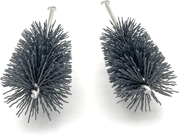 Pipe Cleaning Brush Set Abrasive Filament, 9 Piece Variety Pack for Removal of Rust, Corrosion, Paint