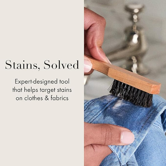 The Laundress Stain Brush, Laundry Brush for Stain Removal, Stain Brush for Clothes, Small Brush for Cleaning Small Spaces, Home Cleaning