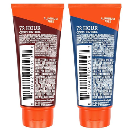 Mando Whole Body Deodorant For Men - XS Travel-Sized Invisible Cream Tube - 72-Hour Odor Control - Aluminum-Free, Baking Soda-Free - 0.5 ounce Tubes (Pack of 2) - Bourbon Leather and Pro Sport Scents