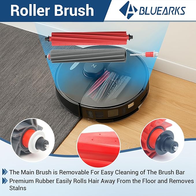 29 Pack Accessories Kit,Compatible with Roborock S8 MaxV Ultra Robot Vacuum,1 Mop Clean Brush,2 Roller Brush,4 Small Mop,4 Mop Pads,4 Hepa Filters,6 Side Brushes,6 Vacuum Bags,S8 Max Parts