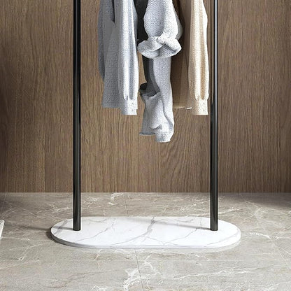 Clothing Rack, Modern Clothes Rack with Marble Base, Heavy-duty Coat Racks Freestanding,garment racks for hanging clothes,Can Hang Jacket Garment, Hat, Scarf, Organize Shoes