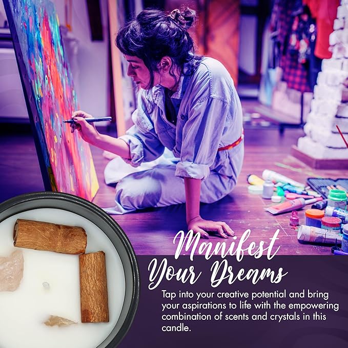 Healing Remedies & Ritual Supplies - Manifestation Candles - for Inspiration and Imagination - Blue (Create)