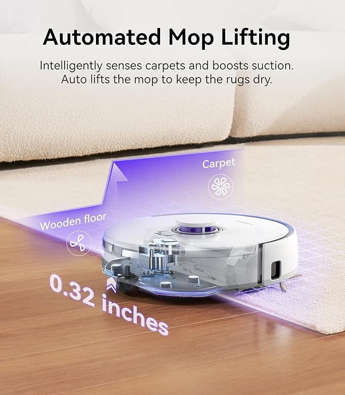NARWAL Freo X Plus Robot Vacuum and Mop, 7-Week Dust Storage, 7800Pa Suction, Zero Tangles, Tri-Laser Obstacle Avoidance, LiDAR Navigation, Self Vacuum Cleaner for Pet Hair, Hard Floor, Carpet