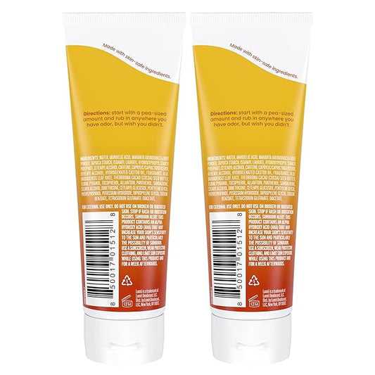 Lume Whole Body Deodorant - Invisible Cream Tube - 72 Hour Odor Control - Aluminum Free, Baking Soda Free, Skin Safe - 3.0 ounce (Pack of 2) (Toasted Coconut)