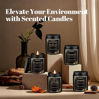 Aember Hotel Candle, 9 oz Scented Candles for Home Soy Candle Wax, Inspired by The Baccarat Hotels, Luxury Long Lasting Aromatherapy Jar Candle Gifts for Men Women