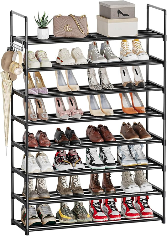 Shoe Rack, 8 Tier Tall Shoe Rack for Entryway, Shoe Orhanizer for Closet, Shoe Shelf, Shoe Stand for Front Door Entrance, Closet & Entryway.