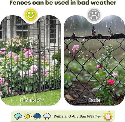 5 Panels Dog Fence Outdoor for Yard, 39.5in (H) x 11.5ft (L) Dog Fence for Garden
