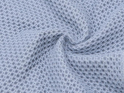 Mia'sDream Cotton Waffle Weave Hand Face Head Towel, Kitchen Tea Dish Washcloths, Soft Absorbent Bath Guest Gym, 13x28 Inch, 3 Pack (Blue)