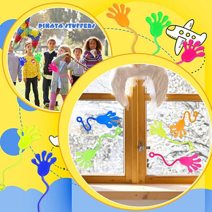 Chivao 500 Pcs Mini Stretchy Sticky Toys, Bulk Stretchy Sticky Toys for Classroom Birthday Party Favors, 1 1/4 Inch
