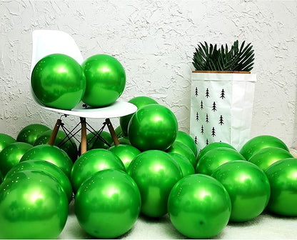 Metallic green balloons 50 pcs 12 inch light green balloons Double layer chrome green balloons are more durable suitable for wedding, birthday party balloon decoration
