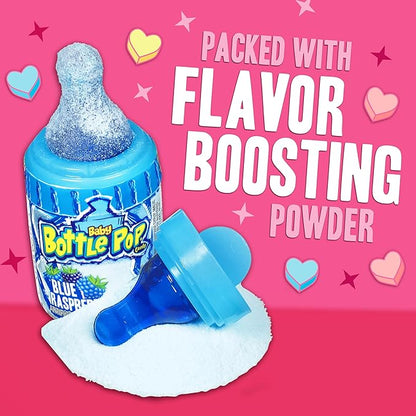 Baby Bottle Pop Candy Lollipops Variety Pack - 10 Ct Bulk Lollipops with Dipping Powder, Full Size, Fun Hard Candy For Birthday Parties, Valentine's Gifts, Goodie Bags, Party Favors