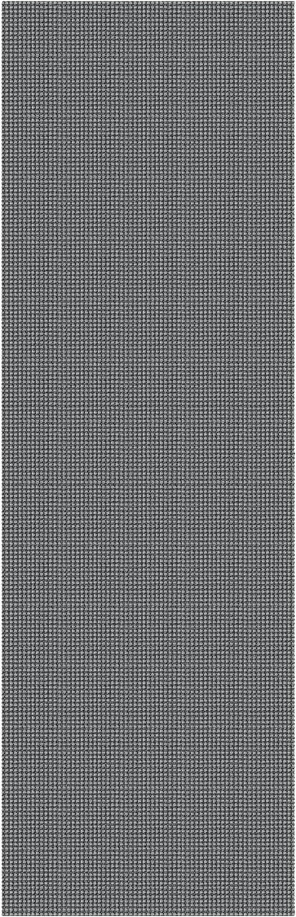 EARTHALL Woven Runner Rug 2x7 Ft Washable Runners for Hallways Cotton Non Slip Rubber Backed Kitchen Runner Braided Indoor Floor Carpet for Entryway, Hallway, Kitchen, Bedroom, Dark Gray