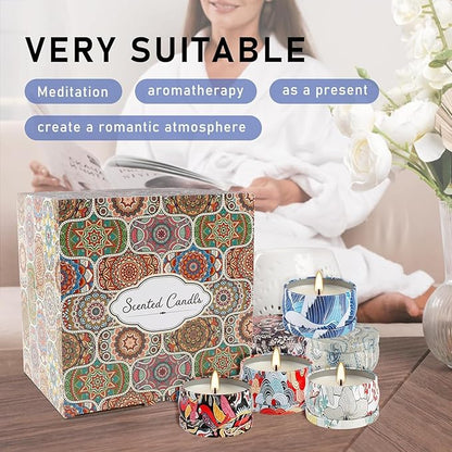 Set 36Pack Scented Candles Gifts Soy Wax Travel Tin Jar Candles for Home 2.5 OZ jar Candles for Mom for Christmas Candles, Birthday, Thanksgiving, Mother's Day,Aromatherapy