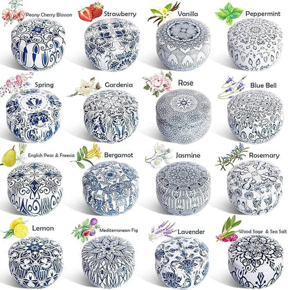 Scented Candles Gifts Set 16 Pack Soy Wax Travel Tin Jar Candles for Home 2.5 OZ for Mom for Christmas, Birthday, Thanksgiving, Mother's Day