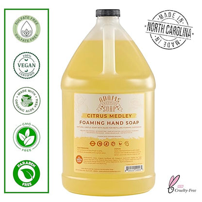 Adams Handmade Soap Liquid Foaming Soap 1 Gal - Citrus Medley