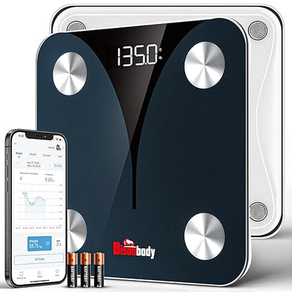 Smart Digital Body Scale – Detects 20 Body Composition Metrics Including Weight, BMI, Body Fat, and Much More – Connects to Smartphone App – Supports 8 Users – Digital Family Scale