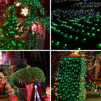 Green Wire,Green Incandescent Bulb 300 Mini String Lights for Indoor Christmas Tree Garland Birthday Wedding Party Festival Decoration