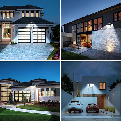 3000LM Solar Outdoor Lights - 2Packs 188 LED Security Lights with Remote Control, 4 Heads Motion Sensor Lights, IP65 Waterproof 270° Wide Angle Flood Wall Lights for Home Darkroom Backyard