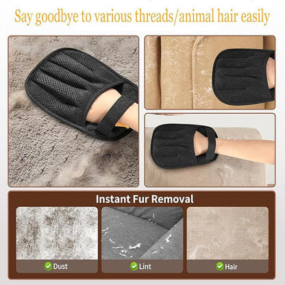 Pet Hair Removal Glove,Magic Brush Pet Hair,Five-Finger Electrostatic pet Hair Remover Glove,Laundry/Couch/Carpet/Car Seat for 2025 New Reusable Magic Brush Cat & Dog Remover Tool