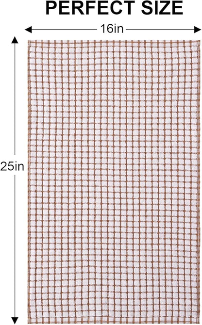 Kitinjoy Cotton 8 Pack Terry Kitchen Towels, 16 x 25 Inches Super Soft and Absorbent Dish Towels, Quick Drying Hand Towels for Kitchen Drying, Mix Colour