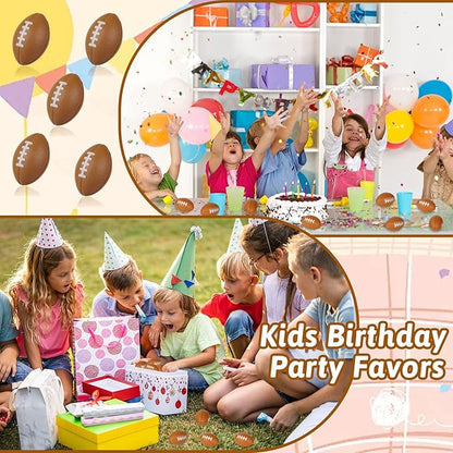 WELLVO 36 Pack Mini Foam Football 2.17" Mini Football Party Favor Stress Ball Bulk Small Foam Sports Ball for Birthday Gift Goodie Bags Stuffers