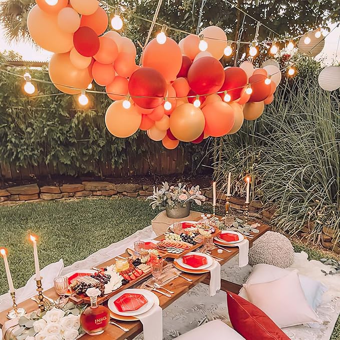 PartyWoo Tangerine Orange Balloons, 50 pcs 12 Inch Dark Orange Balloons, Deep Orange Balloons for Balloon Garland Balloon Arch, Party Decorations, Birthday Decorations, Wedding Decorations, Orange-Y9