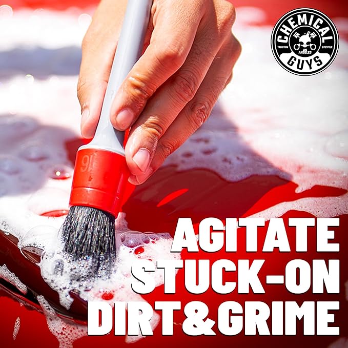 Chemical Guys ACC601 1 Pack Exterior Detailing Brush , Gray