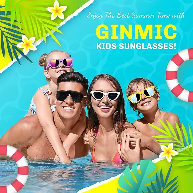 GINMIC Kids sunglasses Party Favors, 36Pack Kids, Boys and Girls Sunglasses Bulk Age 3-8 with UV400 Protection,Party Favors For Kids, Birthday Classroom Goodie Bags Party Supplies
