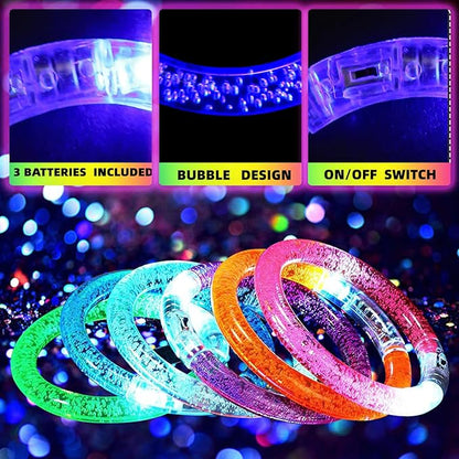 40 PCS Led Glow Sticks Bracelets Glow In the Dark Party Supplies, Light Up Bracelets for Kids Adults, Party Favors for Christmas, Halloween, New Year Party Light Up Toys Gifts (40)