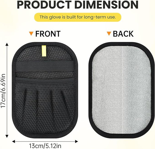 2-Pack Pet Hair Removal Glove – Upgraded Electrostatic Cleaning Tool for Couch, Carpet & Laundry – Reusable Five Finger Magic Brush for Cats & Dogs, Eco-Friendly Hair Remover for Home & Car