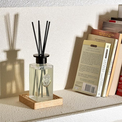 M&SENSE 6.5 oz Large Reed Diffuser Set | Jasmine Garland Scent Oil Diffuser with Sticks | Hotel Collection Non-Toxic Essential Oil |for Bedroom Bathroom Living Room