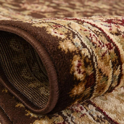 Rugs.com Aditi Collection Rug – 3' x 19' 8 Runner Brown Low Rug Perfect for Living Rooms, Large Dining Rooms, Open Floorplans
