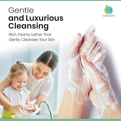 AntiMicrobial Hand Soap 64 oz - Eucalyptus Spearmint Gentle Foaming Liquid Hand Soap Refill Antibacterial - Moisturizing, Long Lasting Freshness & Safe for Skin