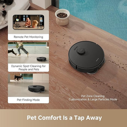 DREAME L40s Ultra AE Robot Vacuum and Mop, 19,000Pa Suction, Diverse Brush Selection, Flexible Mop & 167℉ Self Cleaning Washboard, All-in-One Station, Tangle-Free, Auto Refill, Voice Control