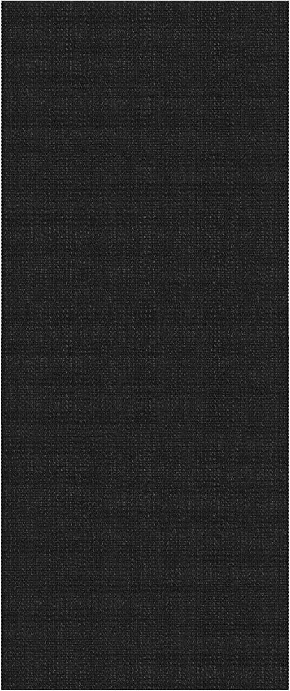 Braided Runner Rug 2x5 Ft Washable Runners for Hallways Non Slip Rubber Backed Kitchen Runners Cotton Entryway Runner Indoor, Woven Floor Carpet for Hall Kitchen Bedroom, Black/Grey
