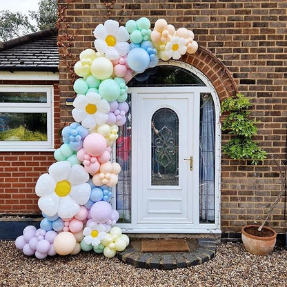 Pastel Balloons, 60 Pcs 12 Inches Macaron Pink Blue Purple Green Yellow Orange Color Balloon Gold Confetti for Birthday Baby Shower Wedding Rainbow Pastel Party Decorations