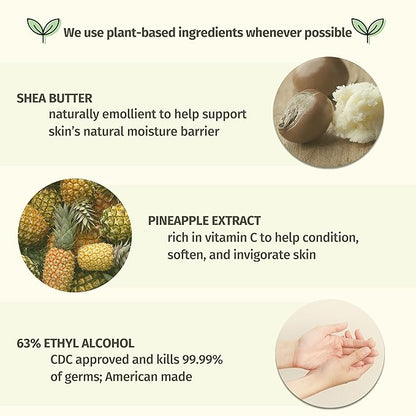 Sweet Pineapple & Honey Melon Moisturizing Herbal Hand Sanitizer