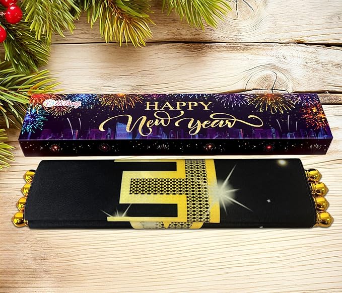 Upgraded, Ideal New Years Eve Party Supplies 2026, 300D Premium Happy New Year Banner, Large 71x12in (with 2pcs Golden hanging rod) Classic Design, HQ Fabric, HD Printing, for New-Years Decorations