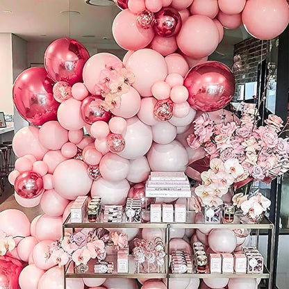 PartyWoo Light Pink Balloons 50 pcs 12 Inch Pastel Baby Pale Pink Orange Latex Helium Balloons for Baby Shower Gender Reveal Engagement Wedding Princess Birthday Party Decorations Pink-Q18