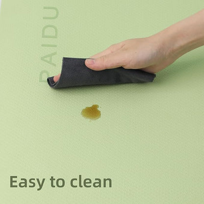 Yoga Mat Non Slip Anti-tear,extra thick-2/5 inch（10MM）High Resiliency Professional POE Yoga Mats for Women Men Kids,72"x24"inch,Workout, Yoga, Pilates and Floor Exercise, with Carrier Strap
