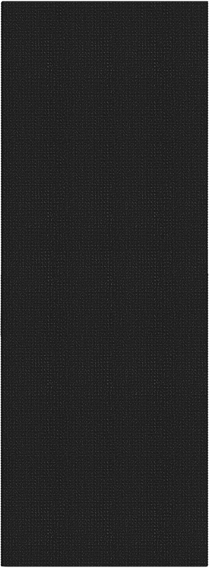 EARTHALL Woven Runner Rug 2x6 Ft Washable Runners for Hallways Cotton Non Slip Rubber Backed Kitchen Runner Braided Indoor Floor Carpet for Entryway, Hallway, Kitchen, Bedroom, Black/Grey