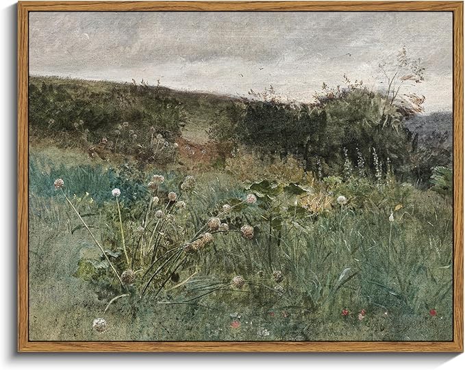 InSimSea Framed Canvas Wall Art Vintage Decor, Rustic Wall Art Room Decor, Classical Paintings for Decorations, Home Kitchen Farmhouse Bathroom Decor, 11"x14"