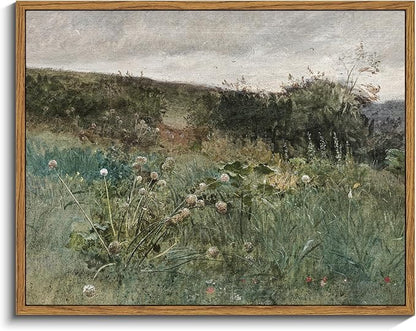InSimSea Framed Canvas Wall Art Vintage Decor, Rustic Wall Art Room Decor, Classical Paintings for Decorations, Home Kitchen Farmhouse Bathroom Decor, 11"x14"