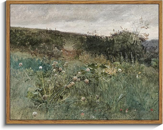 InSimSea Framed Canvas Wall Art Vintage Decor, Rustic Wall Art Room Decor, Classical Paintings for Decorations, Home Kitchen Farmhouse Bathroom Decor, 11"x14"